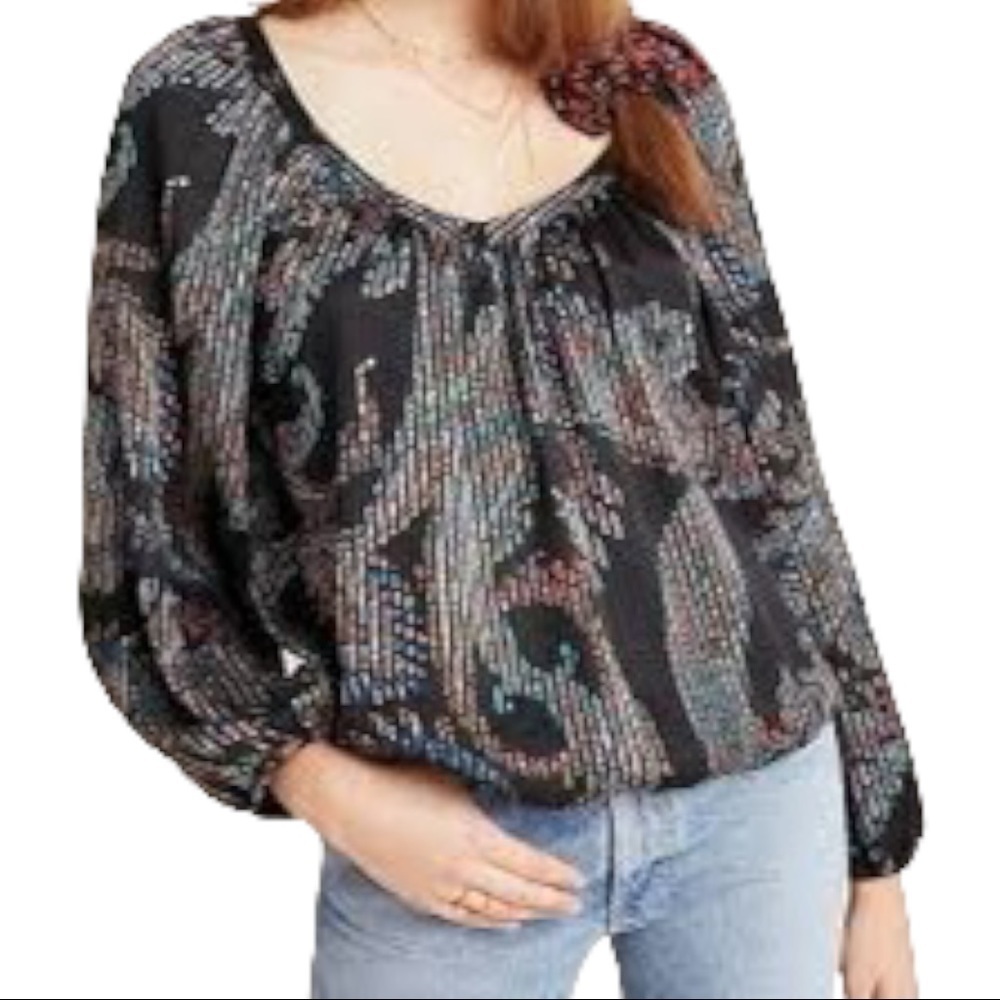 MAEVE PAISLEY PRINT BLOUSE